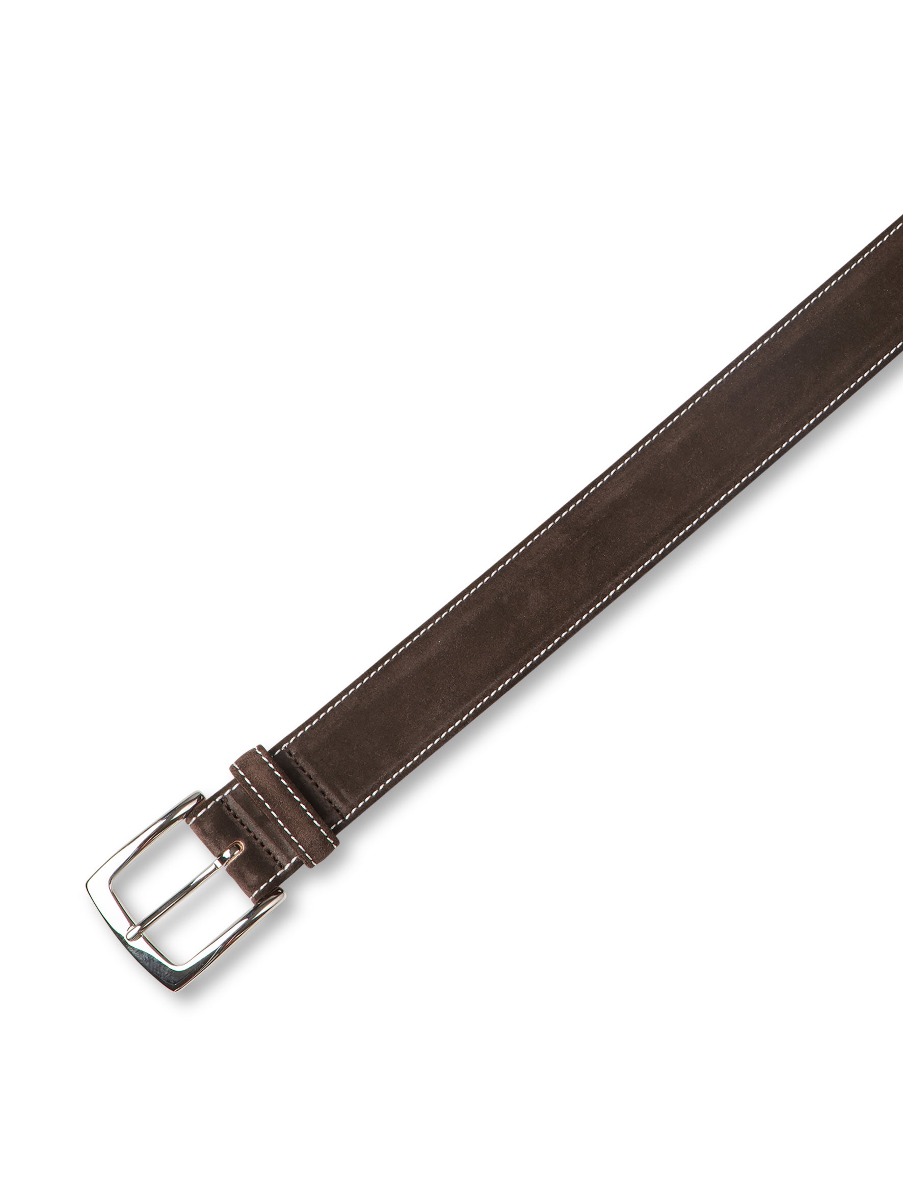 Dunkelbrauner Velour-Gürtel